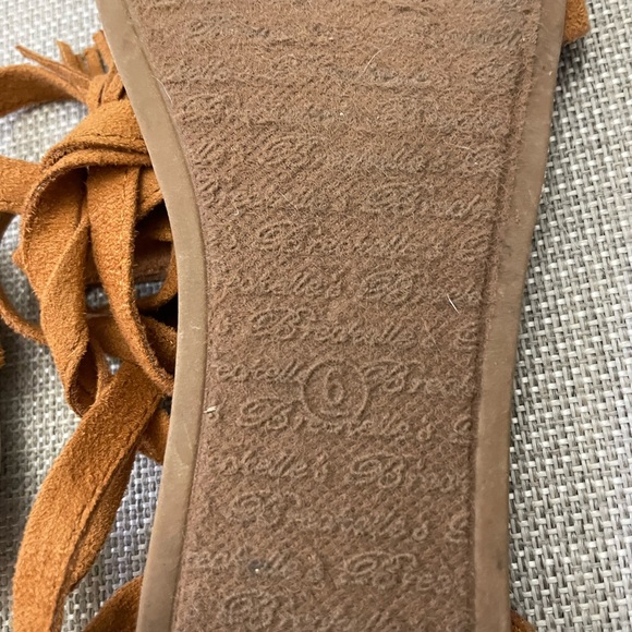 Tan Ankle Wrap Sandal - Picture 2 of 3